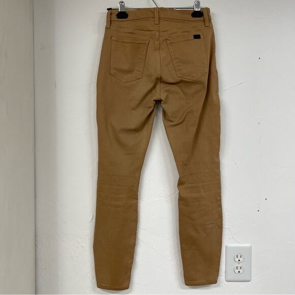 7 For All Mankind Tan Faux Suede Skinny Leggings Pants Womens 2 Fall Casual - Picture 10 of 11